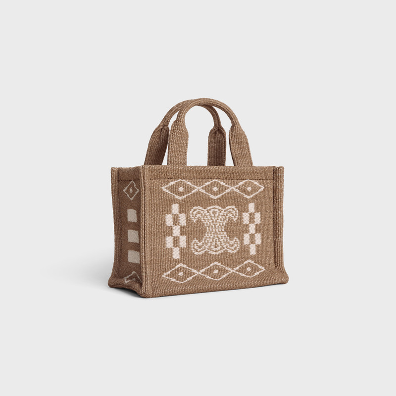 CELINE small cabas thais in TEXTILE AND CALFSKIN outlook