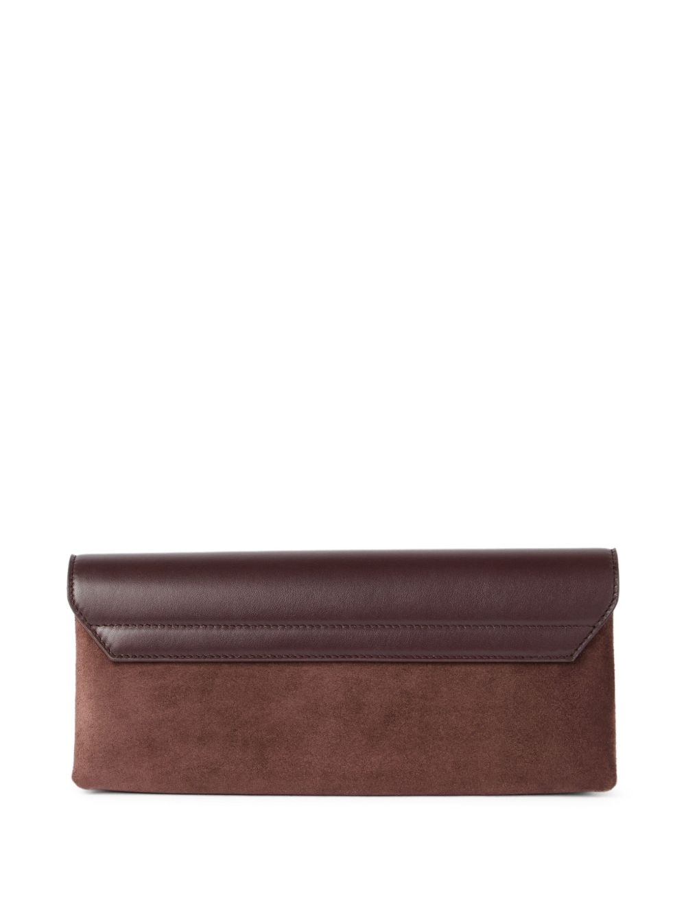 contrasting-flap clutch bag - 3