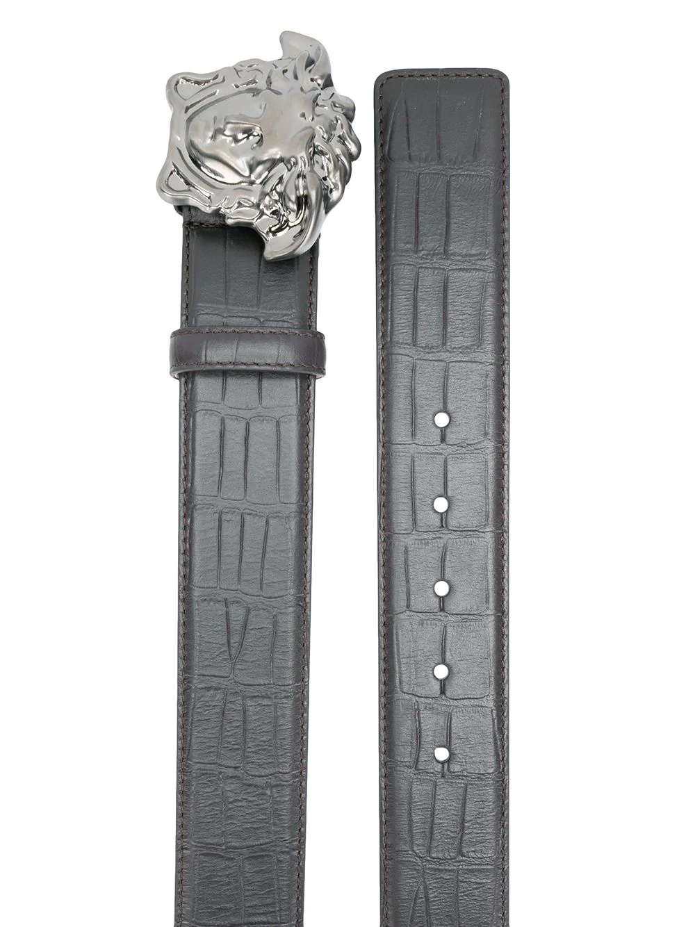 croc-effect belt - 2