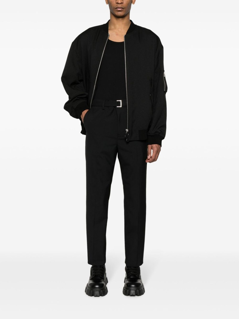 sacai Melton tailored trousers outlook