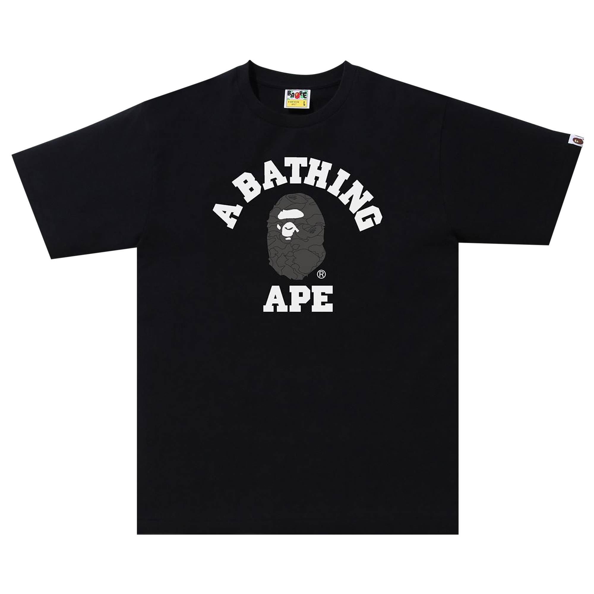 BAPE Line 1st Camo College Tee 'Black' - 1