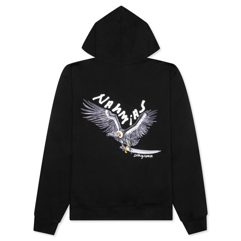 NAHMIAS NAHMIAS X KODAK BLACK VULTURE HOODIE - BLACK outlook