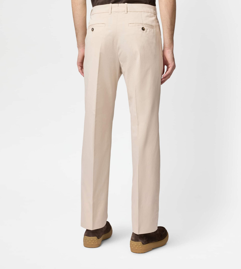 CHINO PANTS IN COTTON - BEIGE 4