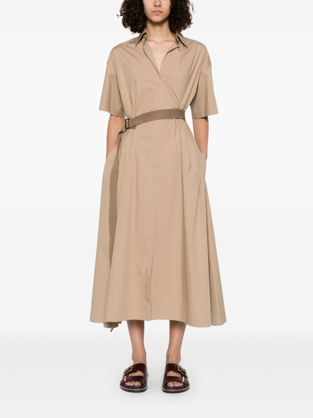 poplin midi dress - 2
