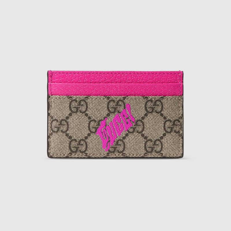 Bi-color GG Monogram card case 3