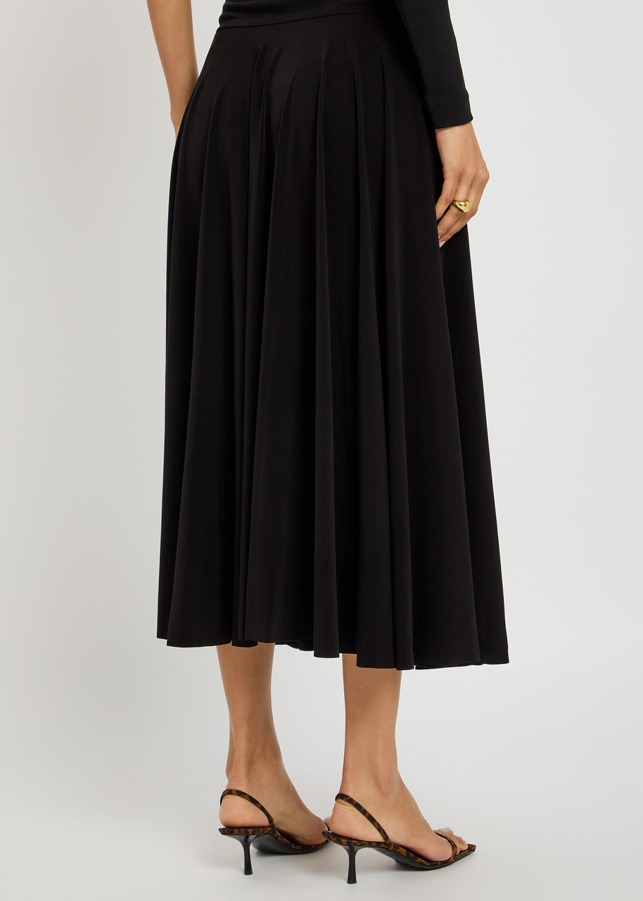 Norma Kamali Stretch-jersey Midi Skirt - 3