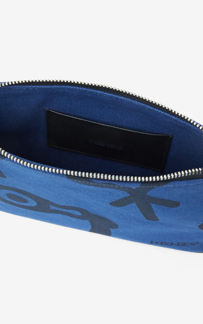 KENZO Arc canvas pouch and shoulder strap 3