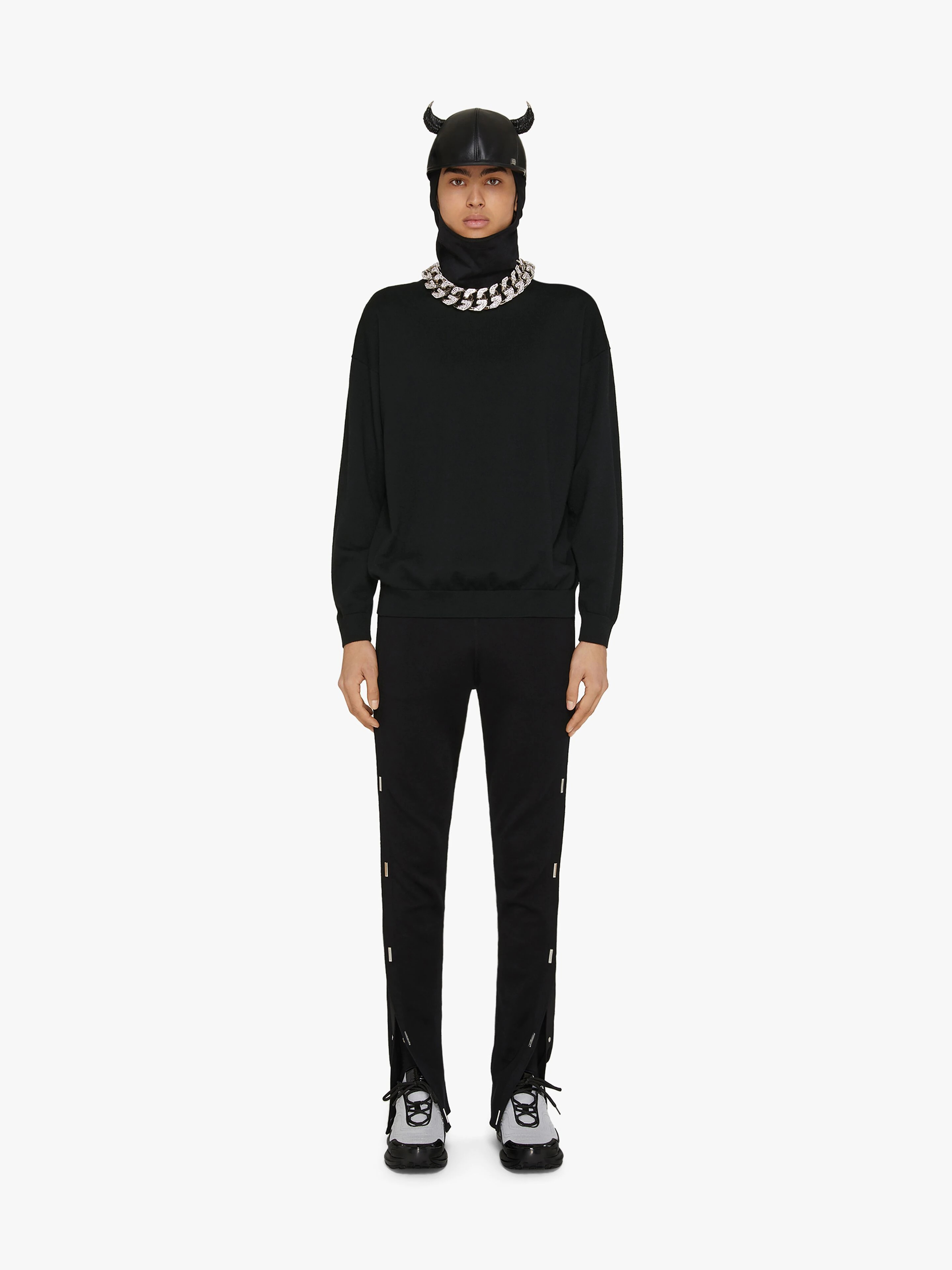SWEATER IN WOOL WITH BANDANA PATCH - 2