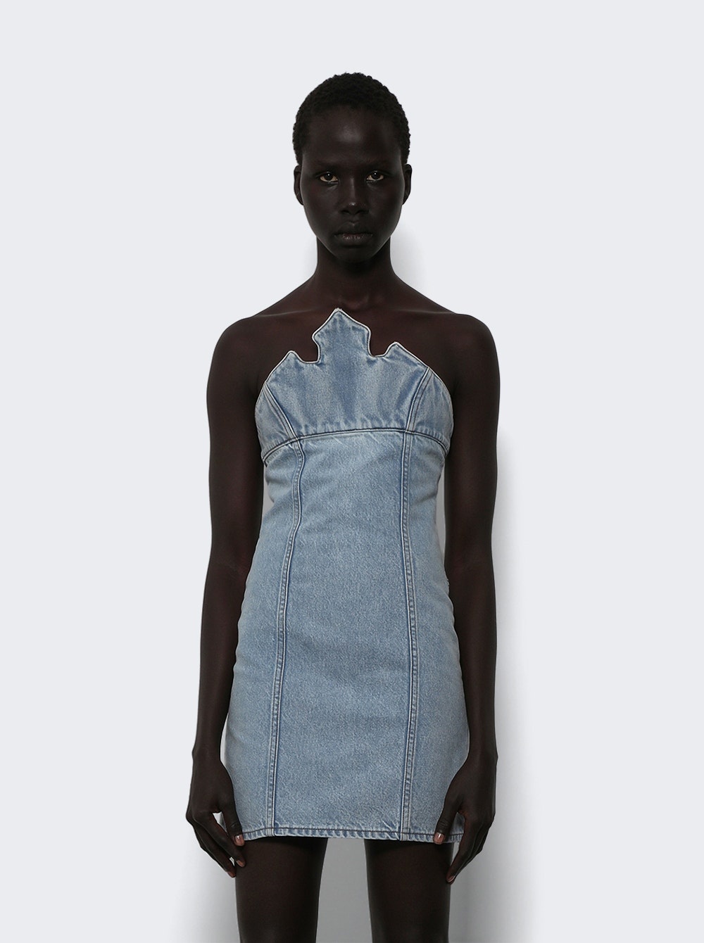 X Disney Crown Denim Dress Blue - 2