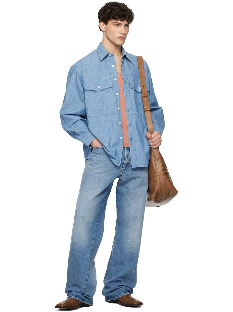 SUNFLOWER Blue Wide Twist Jeans outlook