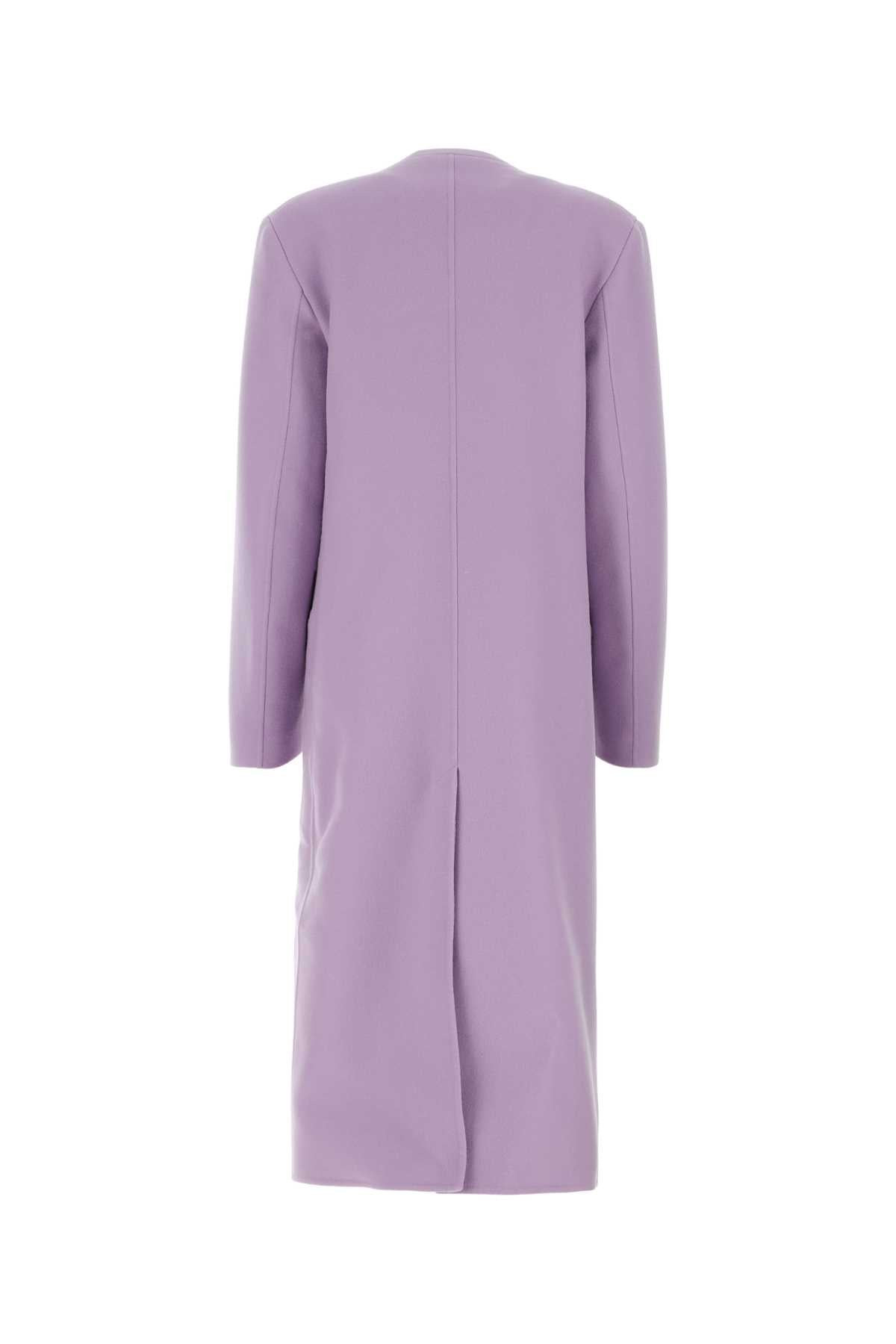 Jil Sander Women Lilac Cashmere Coat - 2