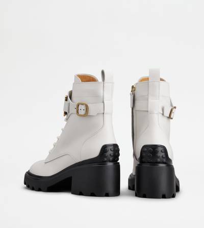 Tod's KATE ANKLE BOOTS IN LEATHER - WHITE outlook
