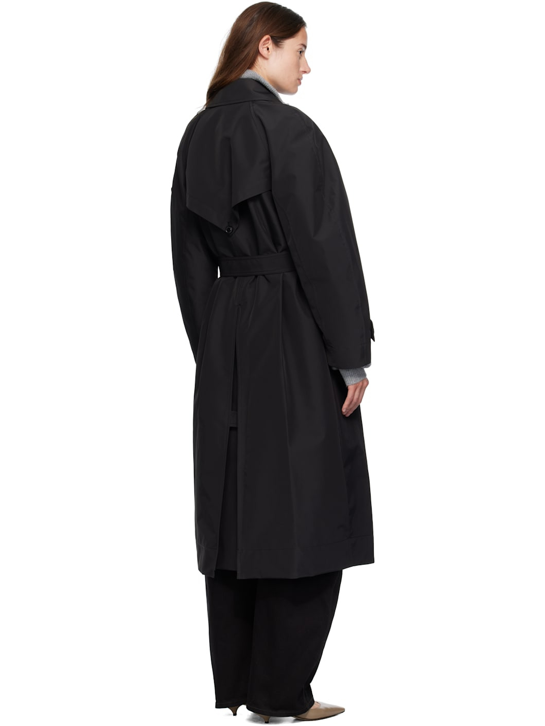Moncler x EE72 Black Zake Trench Coat - 3