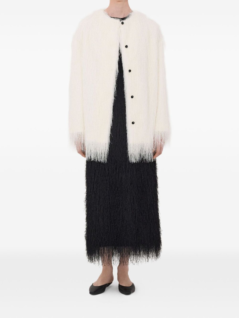 Loulou de Saison Filipo fringed-detail coat outlook
