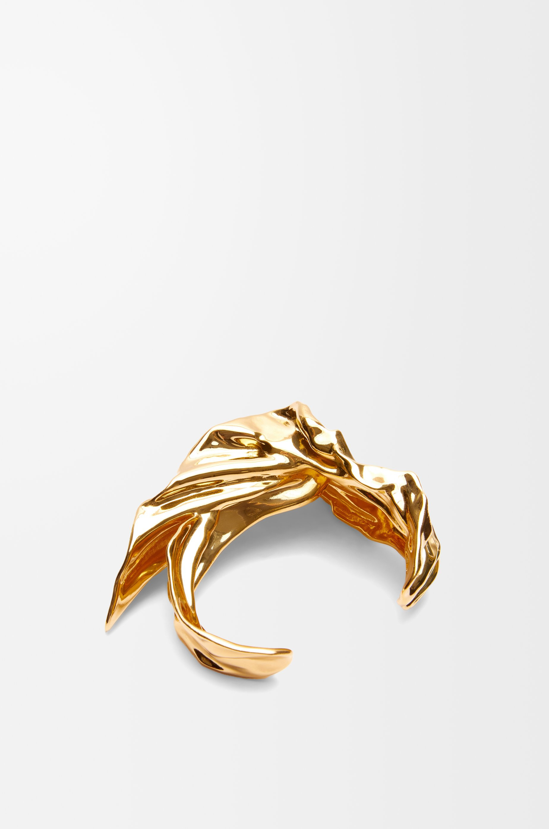 Pleated Fan cuff in sterling silver - 5