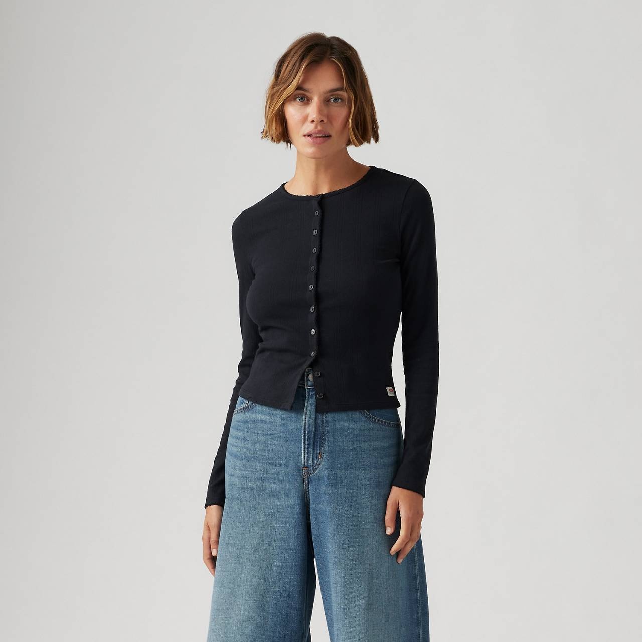 DRY GOODS WOMEN'S POINTELLE LONG SLEEVE T-SHIRT - 2