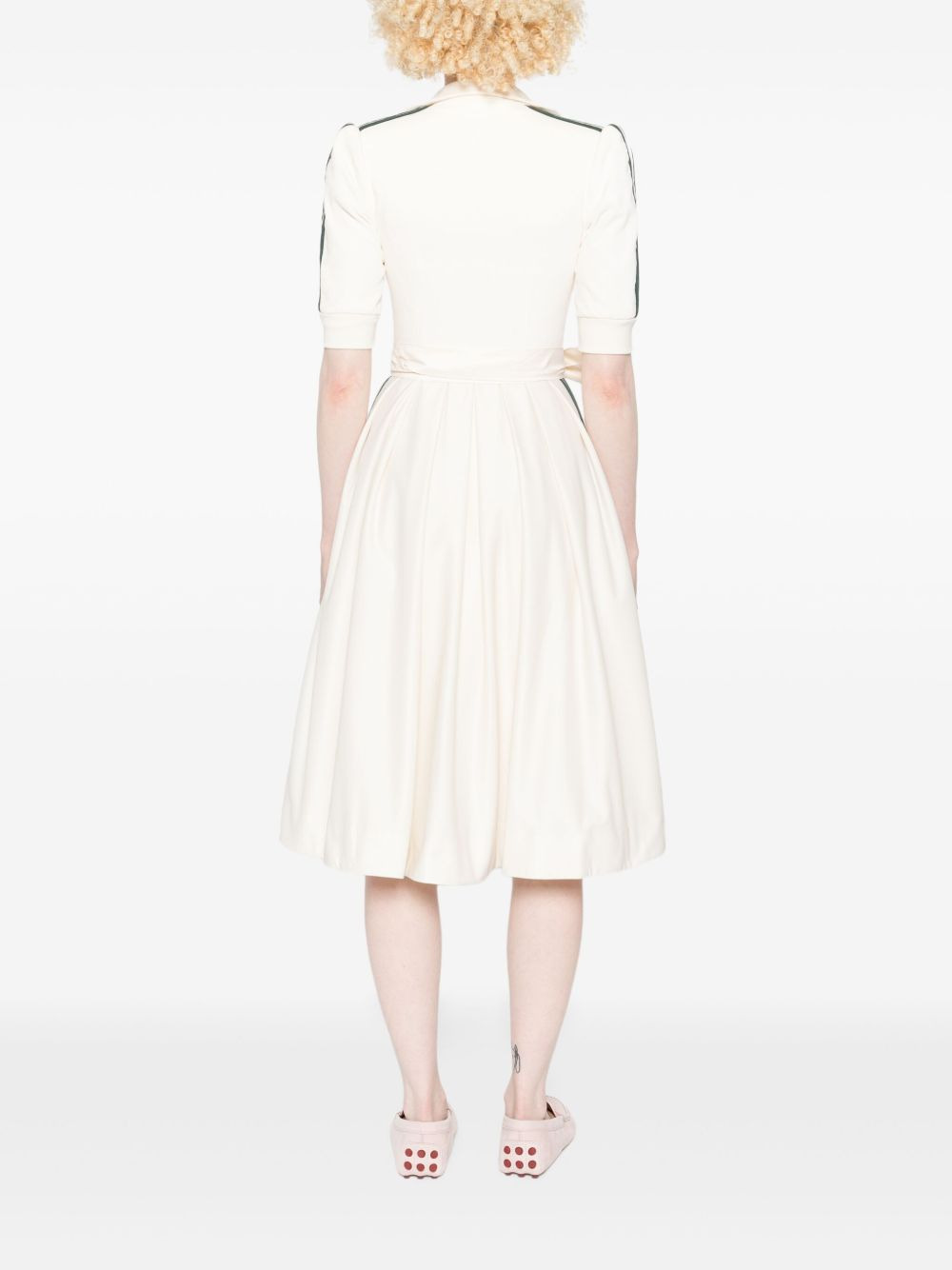 three-stripe zip-front midi dress - 4