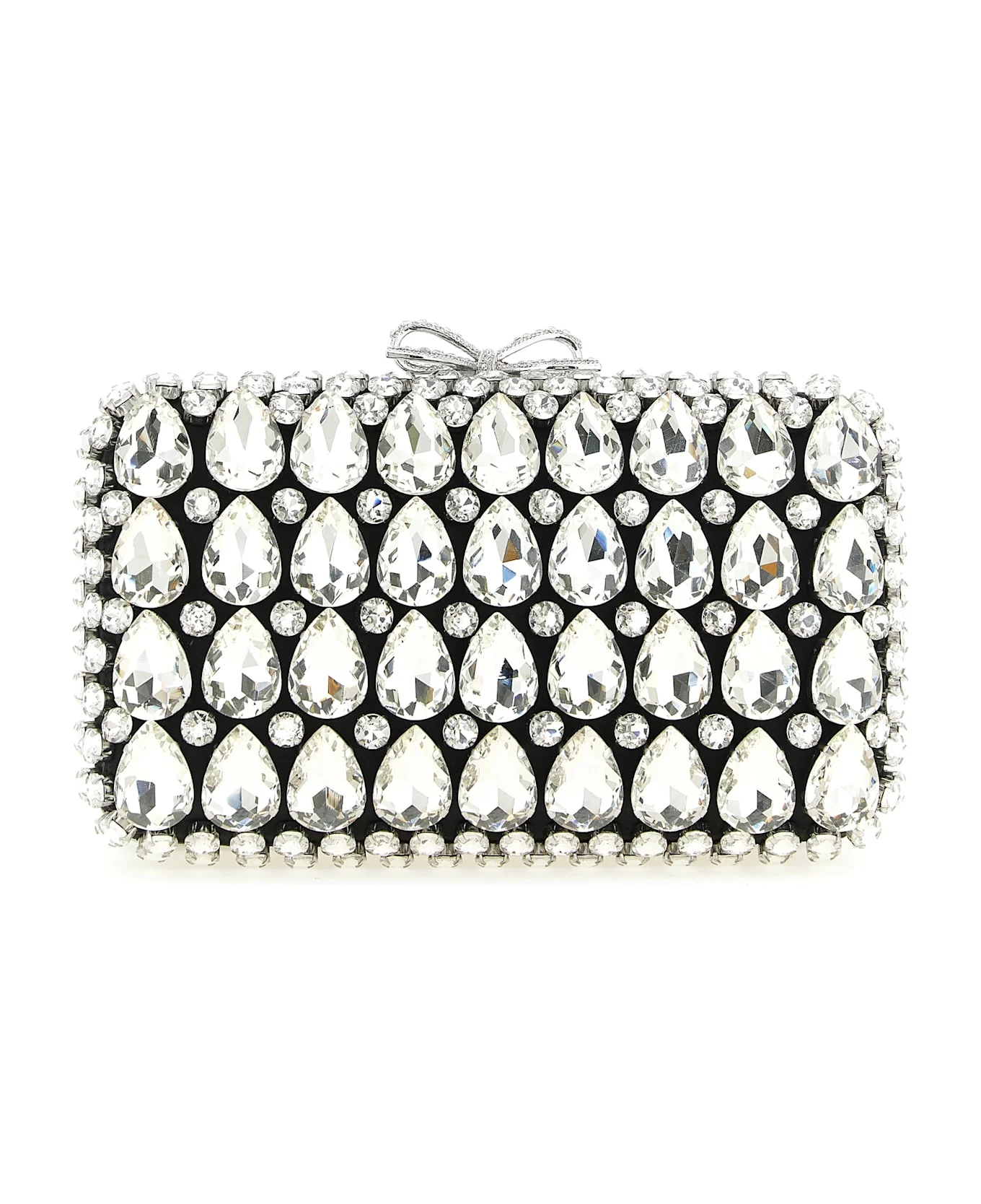 'black Satin Crystal' Clutch - 1