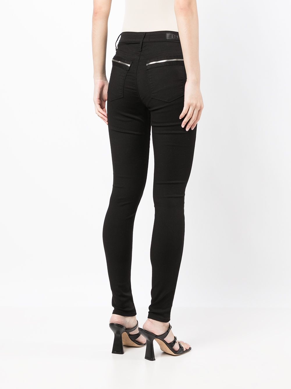 mid-rise skinny jeans - 4