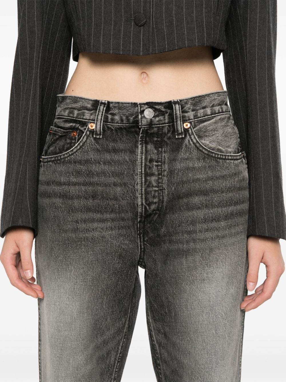 90s high-rise loose jeans - 5