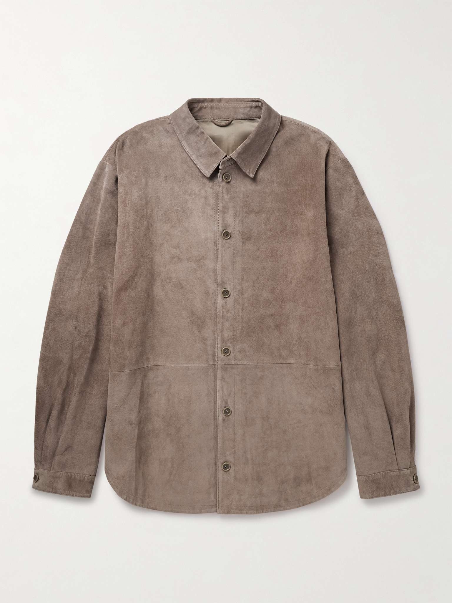 Oversized Suede Shirt - 1
