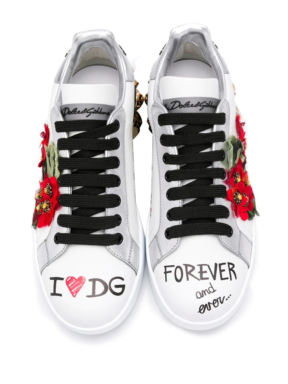 Portofino geranium patch sneakers - 4