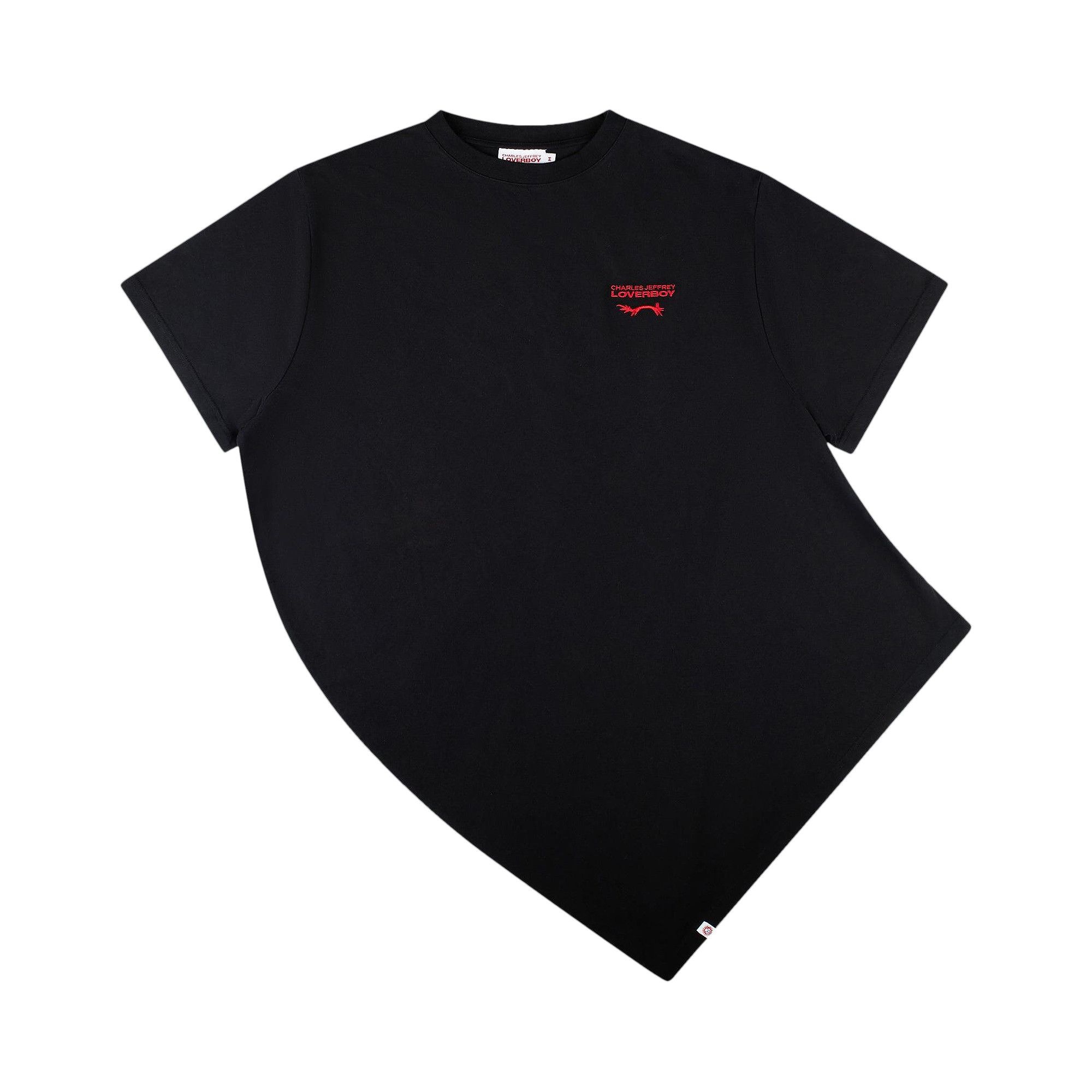 Charles Jeffrey Loverboy Topsy Turvy Tee 'Black' - 1