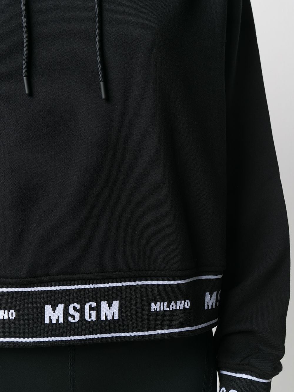 logo-tape hoodie - 5