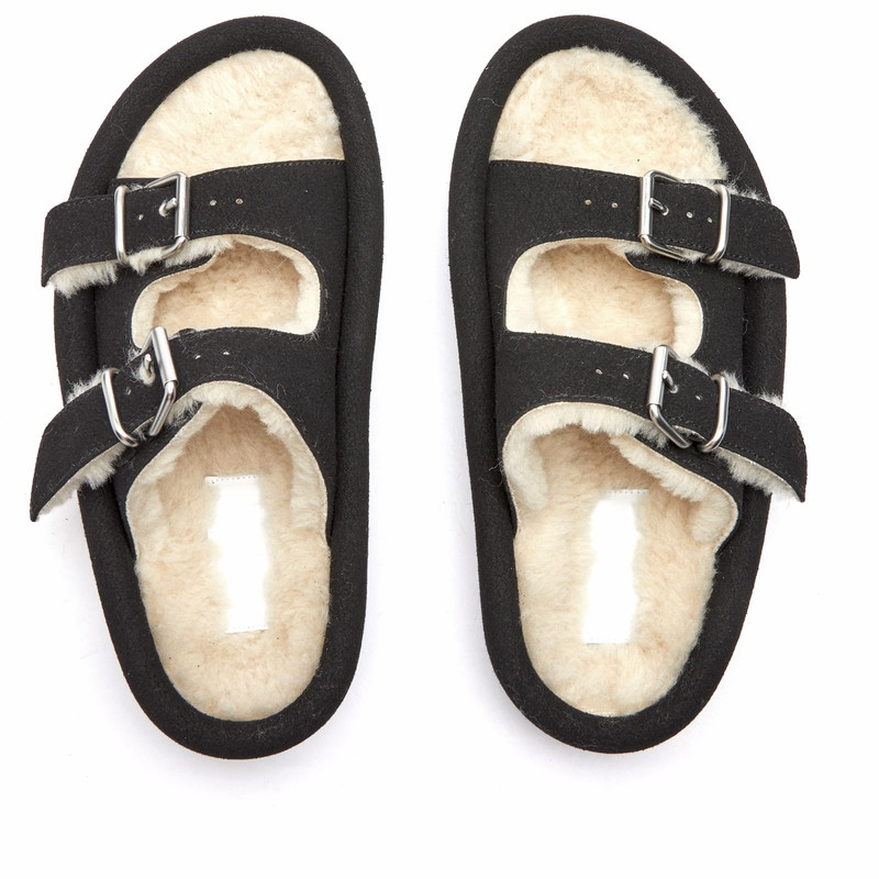 MM6 Maison Margiela Shearling Sandal 5