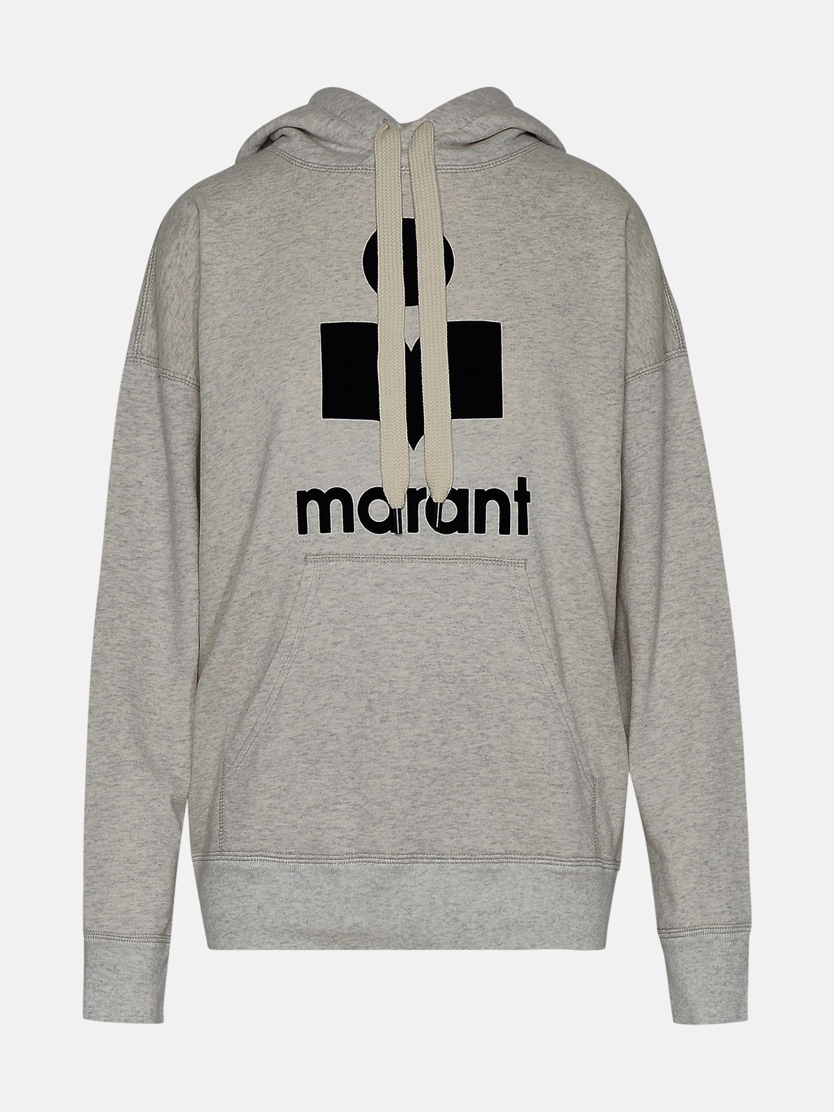 GRAY COTTON BLEND MANSEL SWEATSHIRT - 1