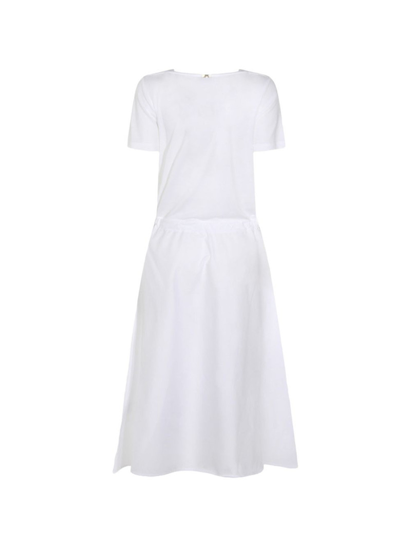 Herno tie-drawcord midi dress outlook