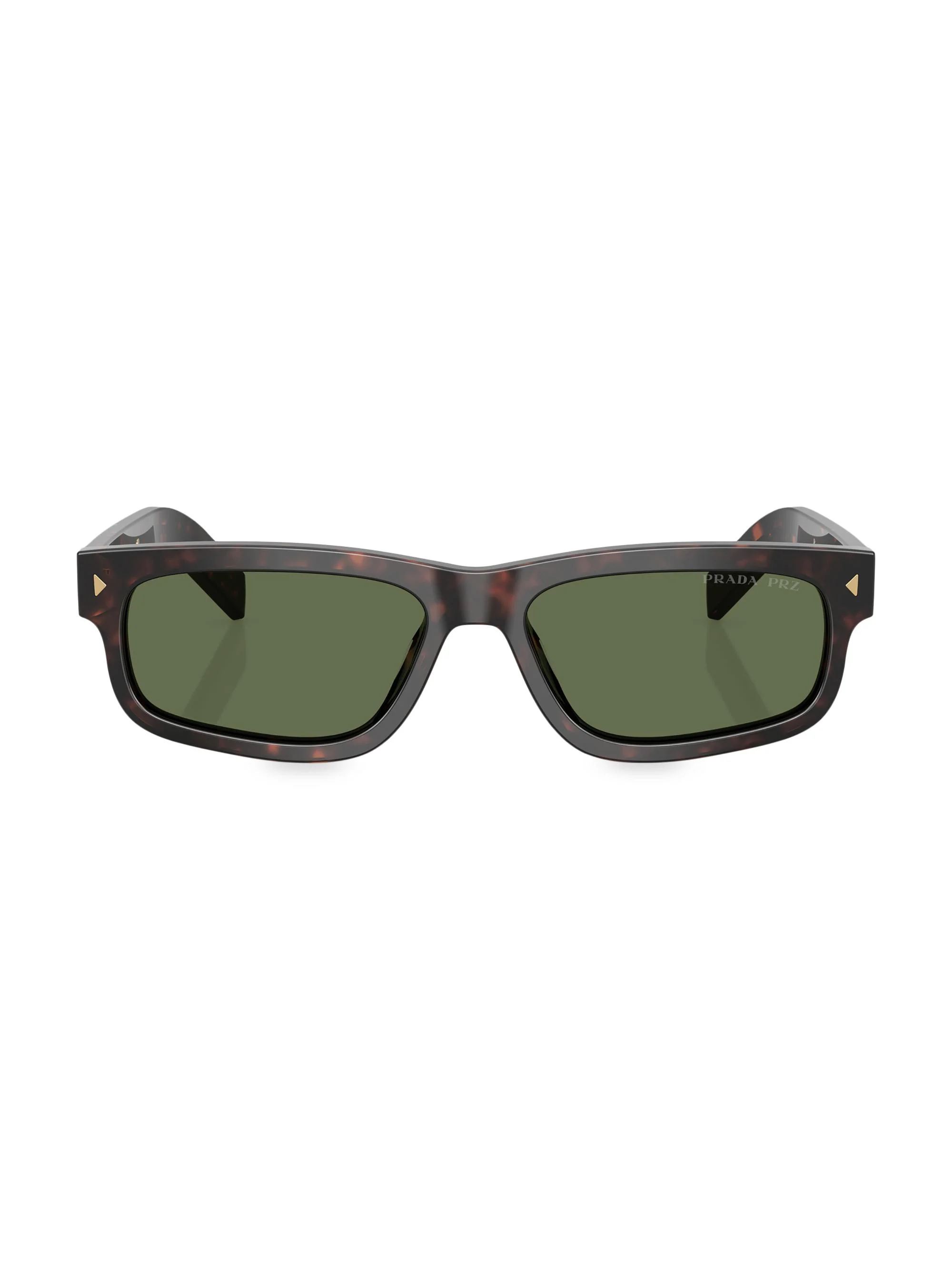 Men's 57MM Rectangular Sunglasses - Brown Tort - 1