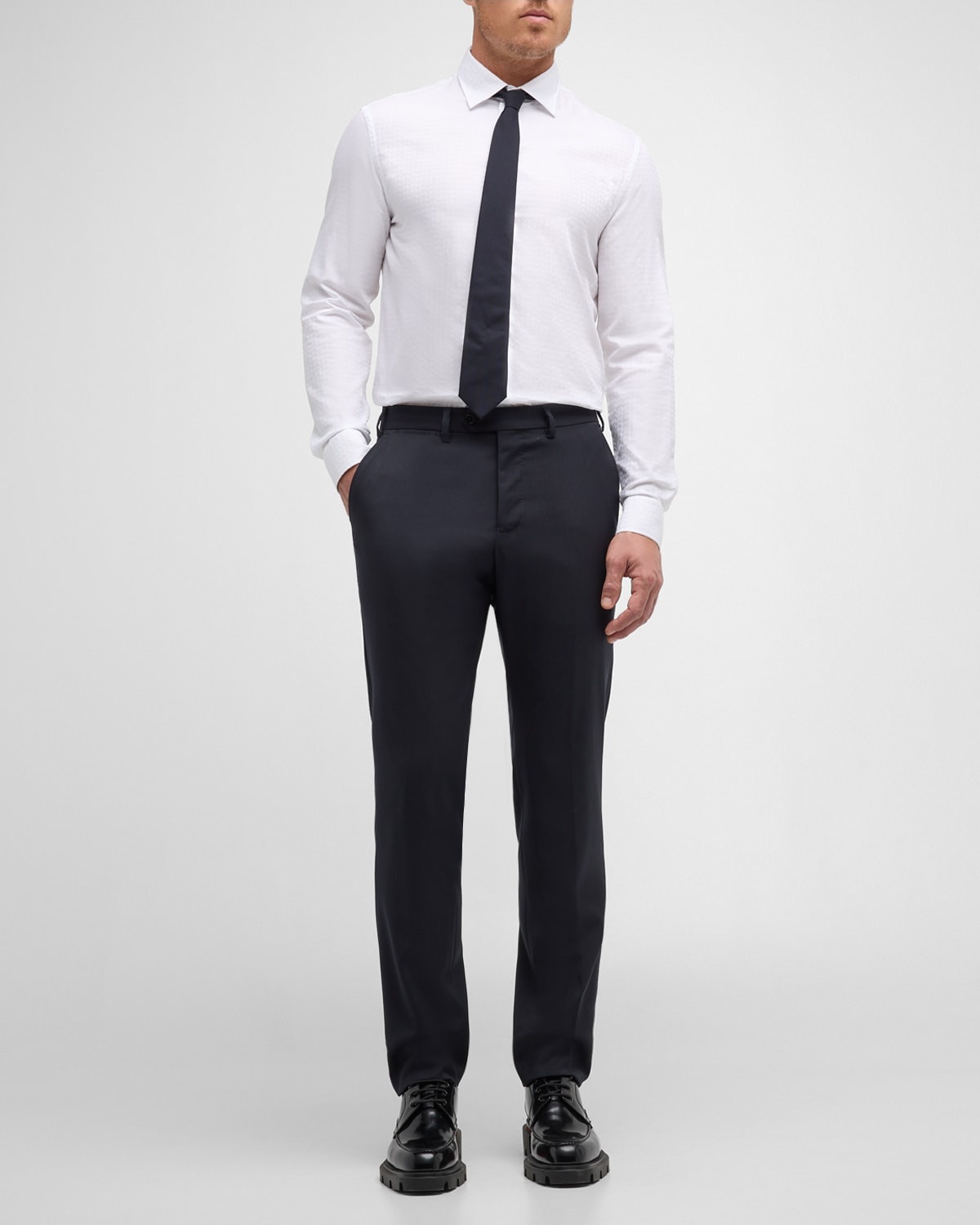 Men's G-Line Flat Front Trousers - 3