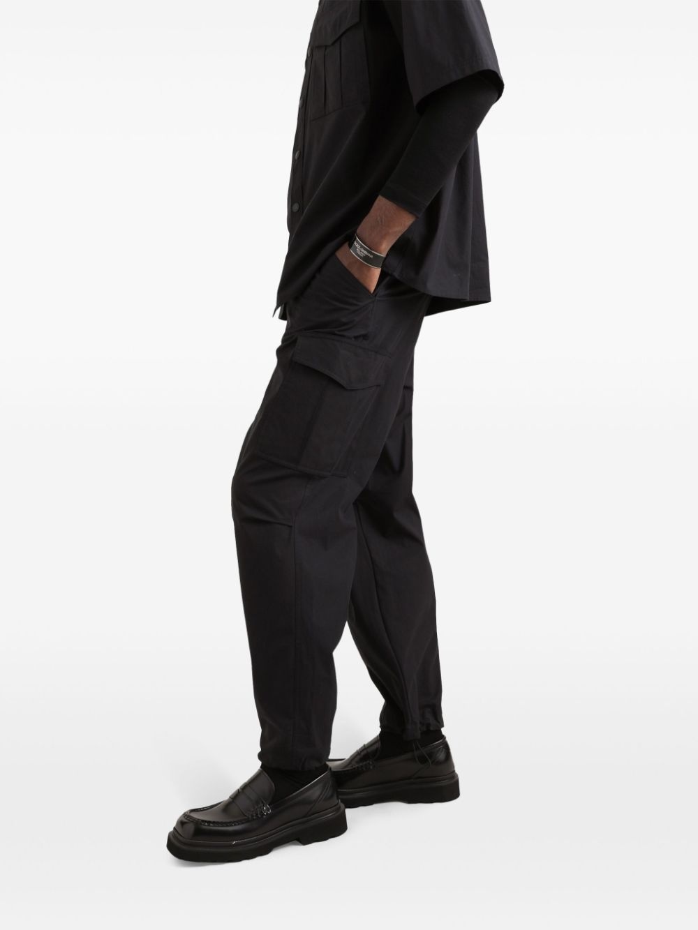 pleat-detail cargo pants - 4