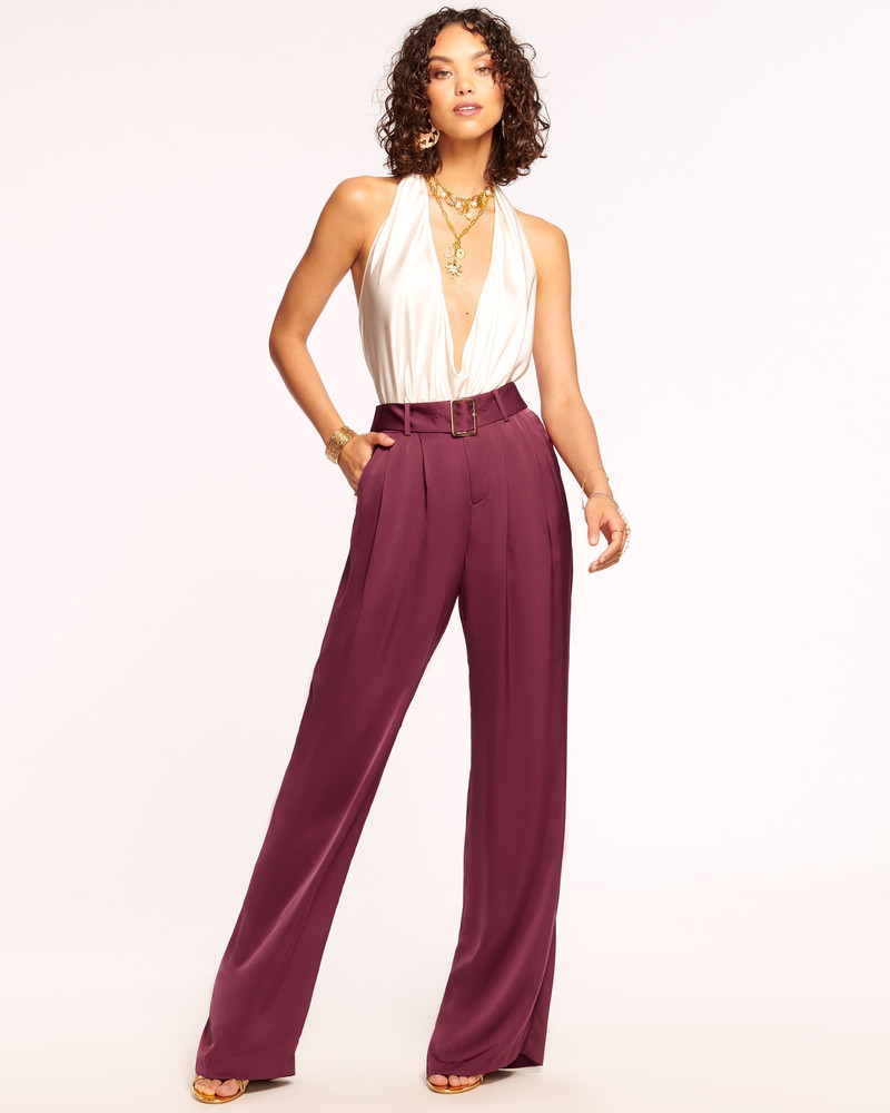 Amaya Wide Leg Belted Trouser 4