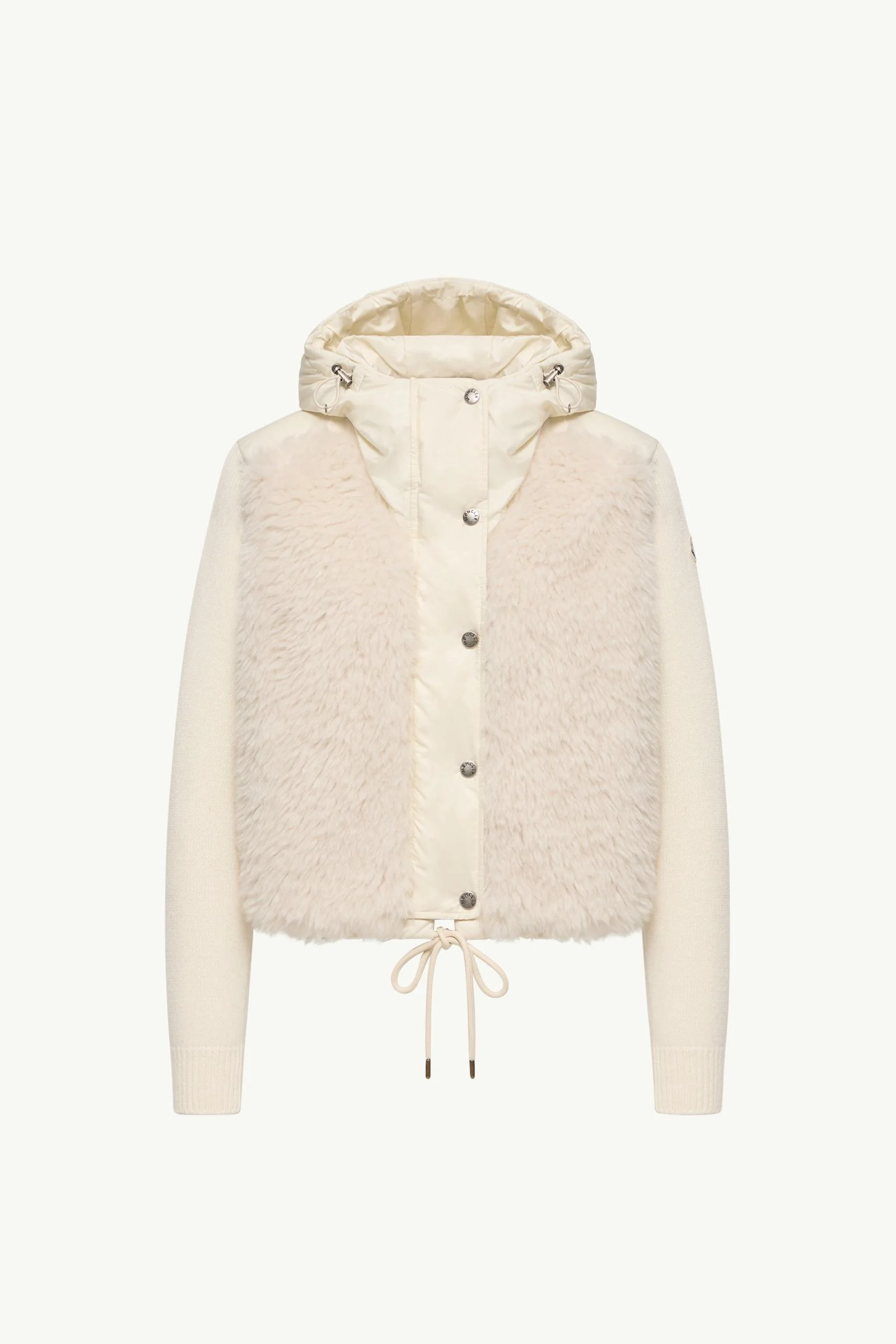 Wool & Cashmere Blend Padded Zip-Up Cardigan - 1