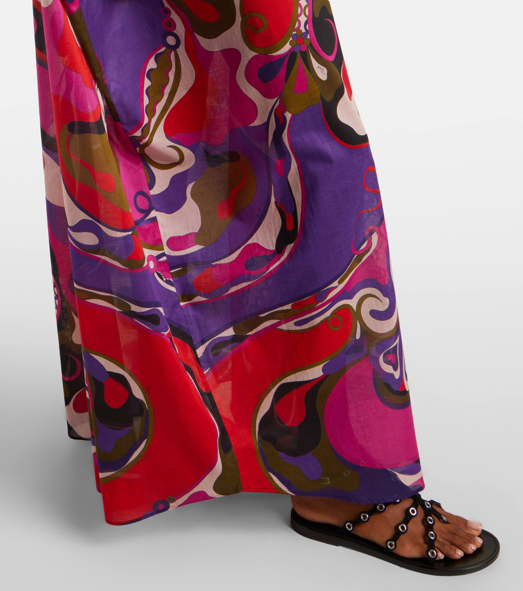 Orchidee cotton maxi dress - 5