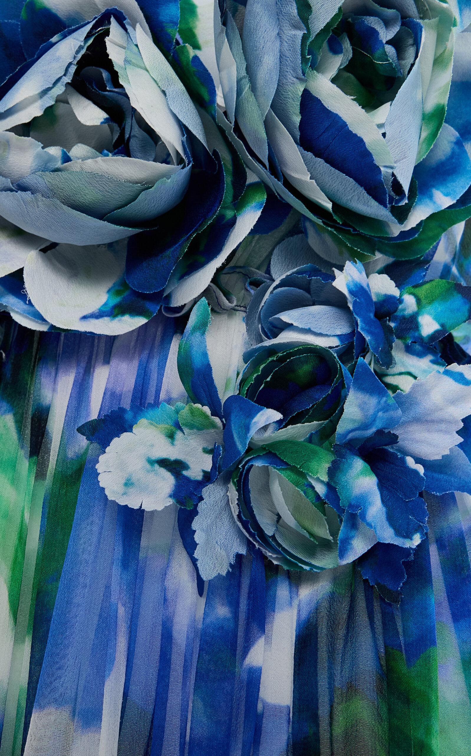 Arella Floral Georgette Gown blue - 5