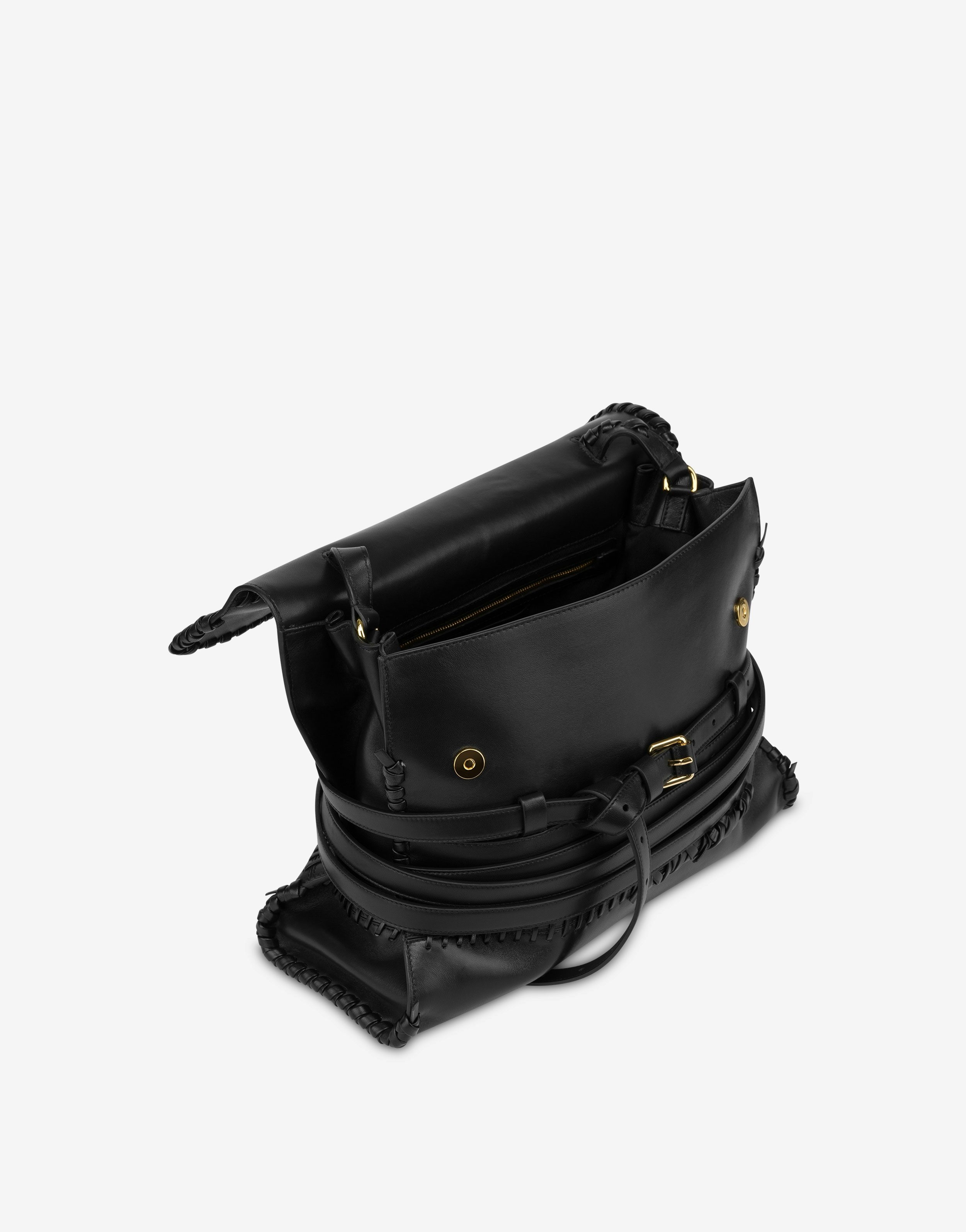 MOSCHINO TIE ME BAG WITH STITCHING MEDIUM - 3