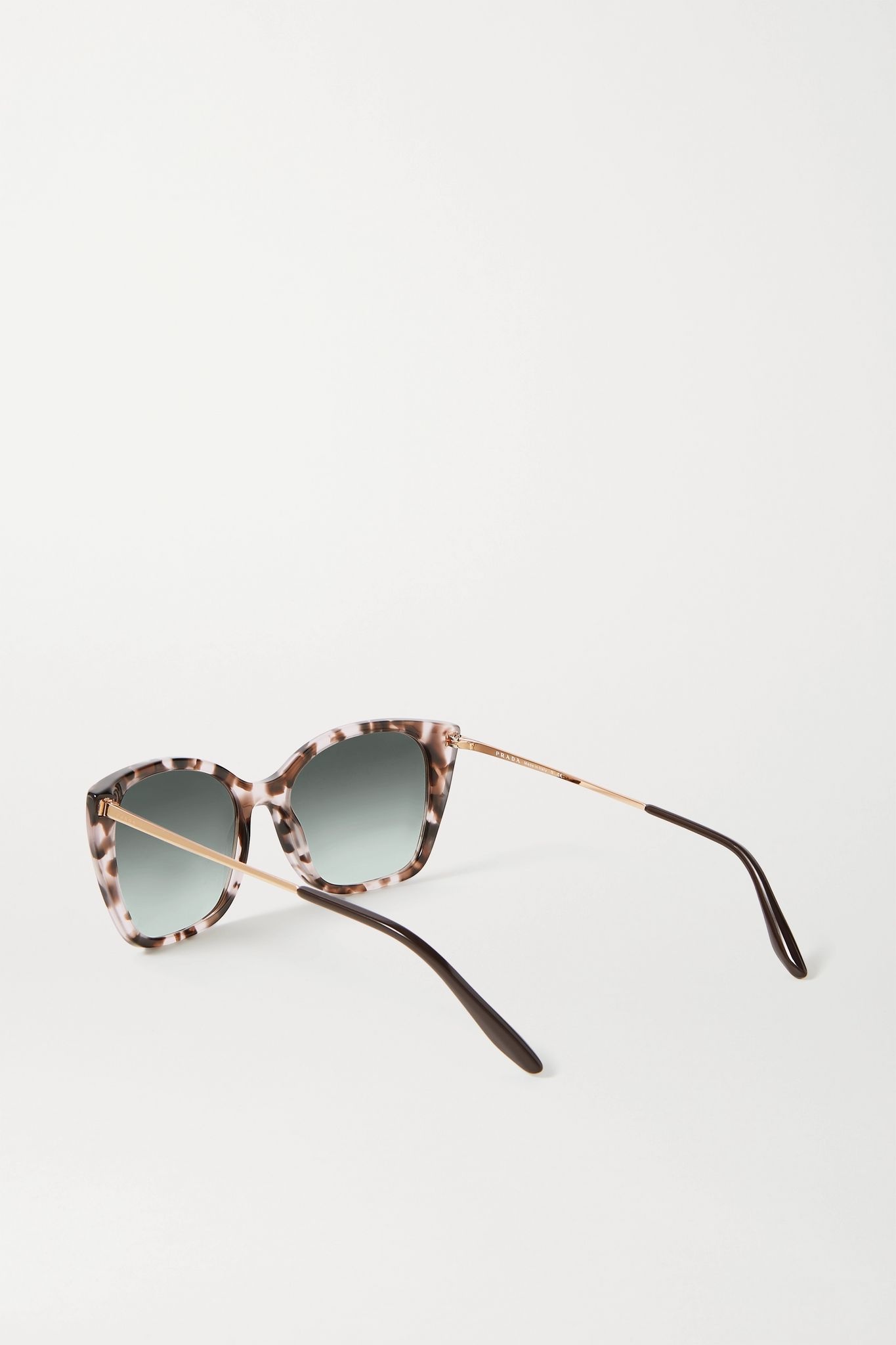 Cat-eye tortoiseshell acetate and gold-tone sunglasses - 2