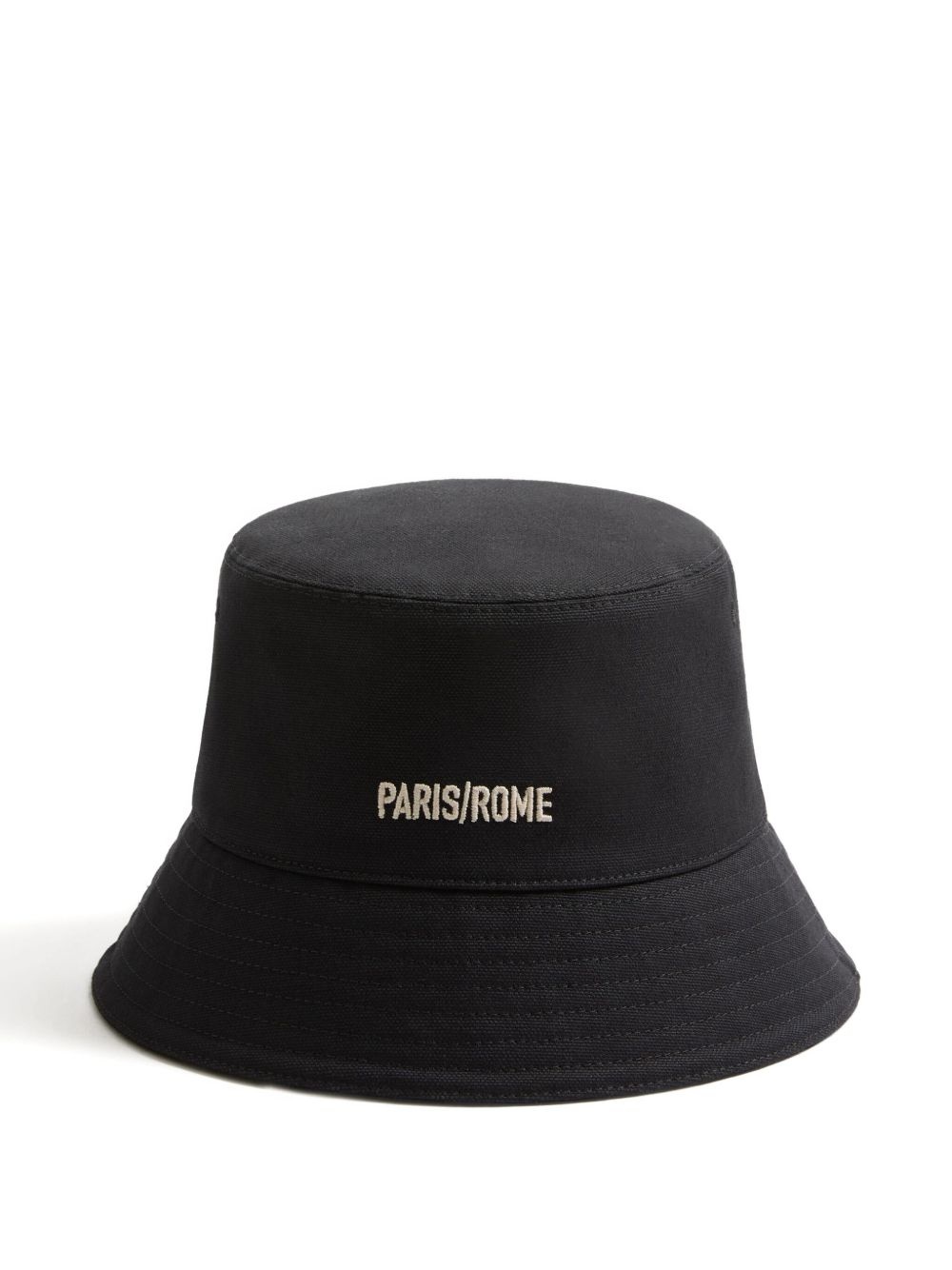 CHEZ VALENTINO COTTON BUCKET HAT WITH EMBROIDERY - 2