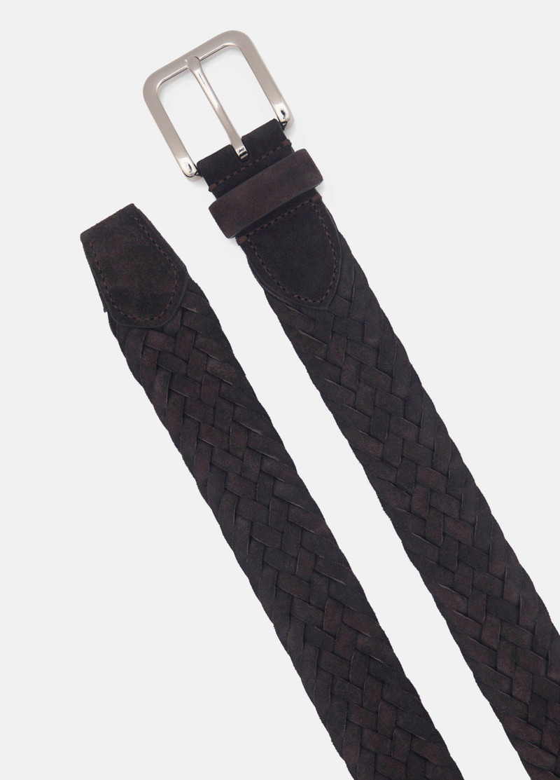 Men's 35mm Woven Suede Belt 3