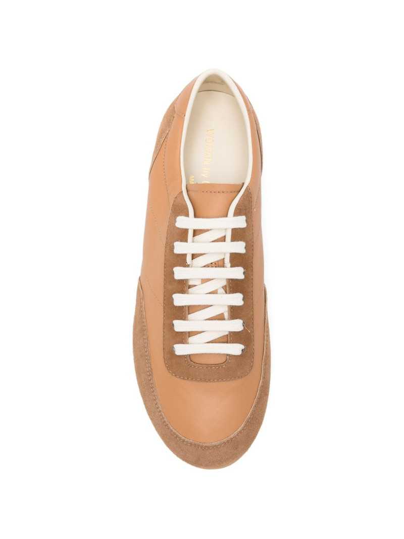 suede panel sneakers 4