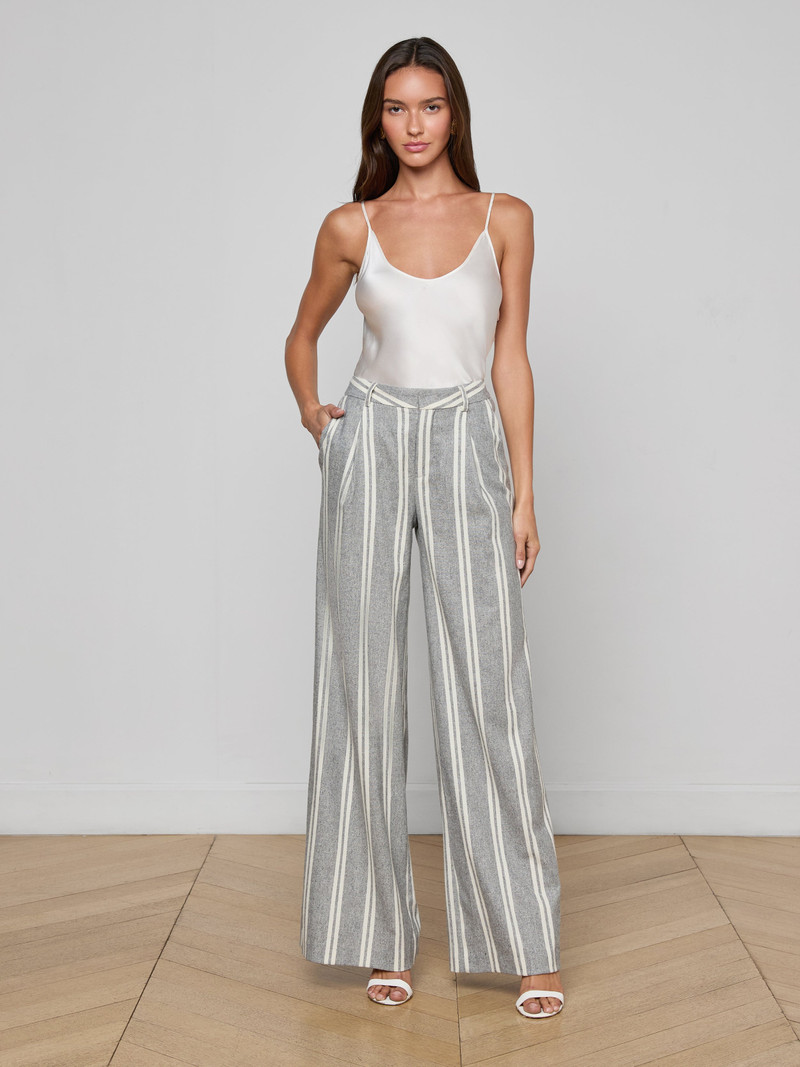 L'AGENCE Allanah Pinstriped Trouser outlook