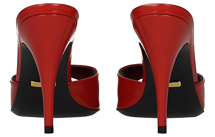 (WMNS) Gucci Slip On Stiletto Heeled Slides 'Red' 593389-CLG00-6634 - 5