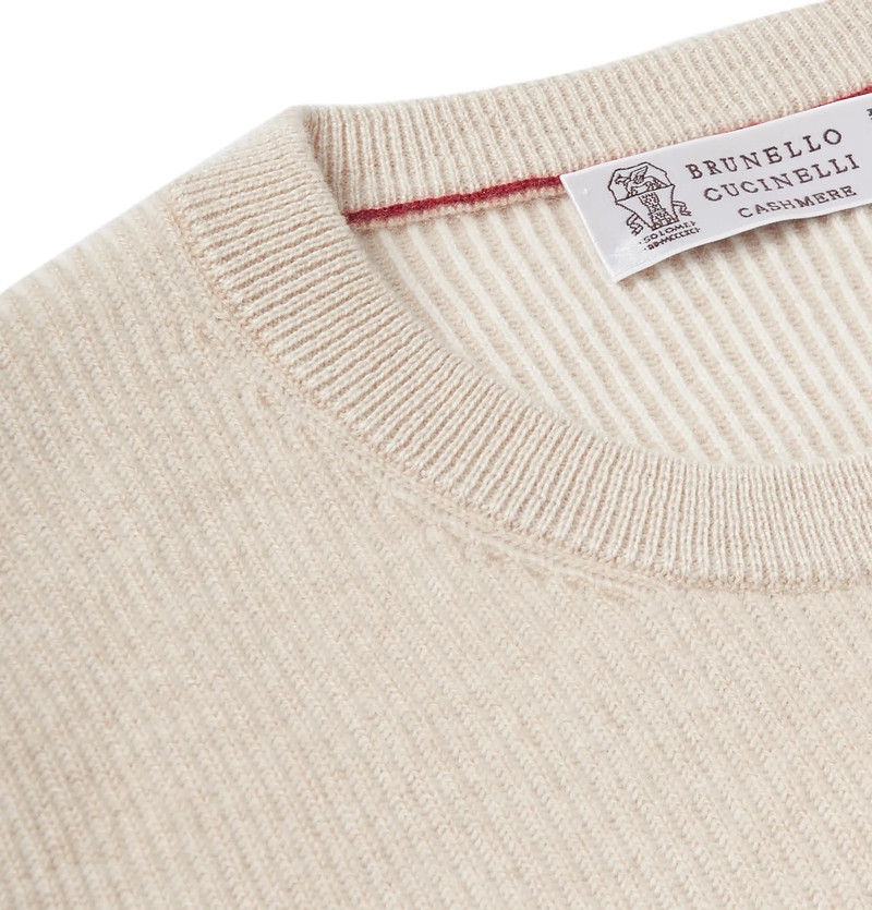 Ribbed Cashmere Sweater 11