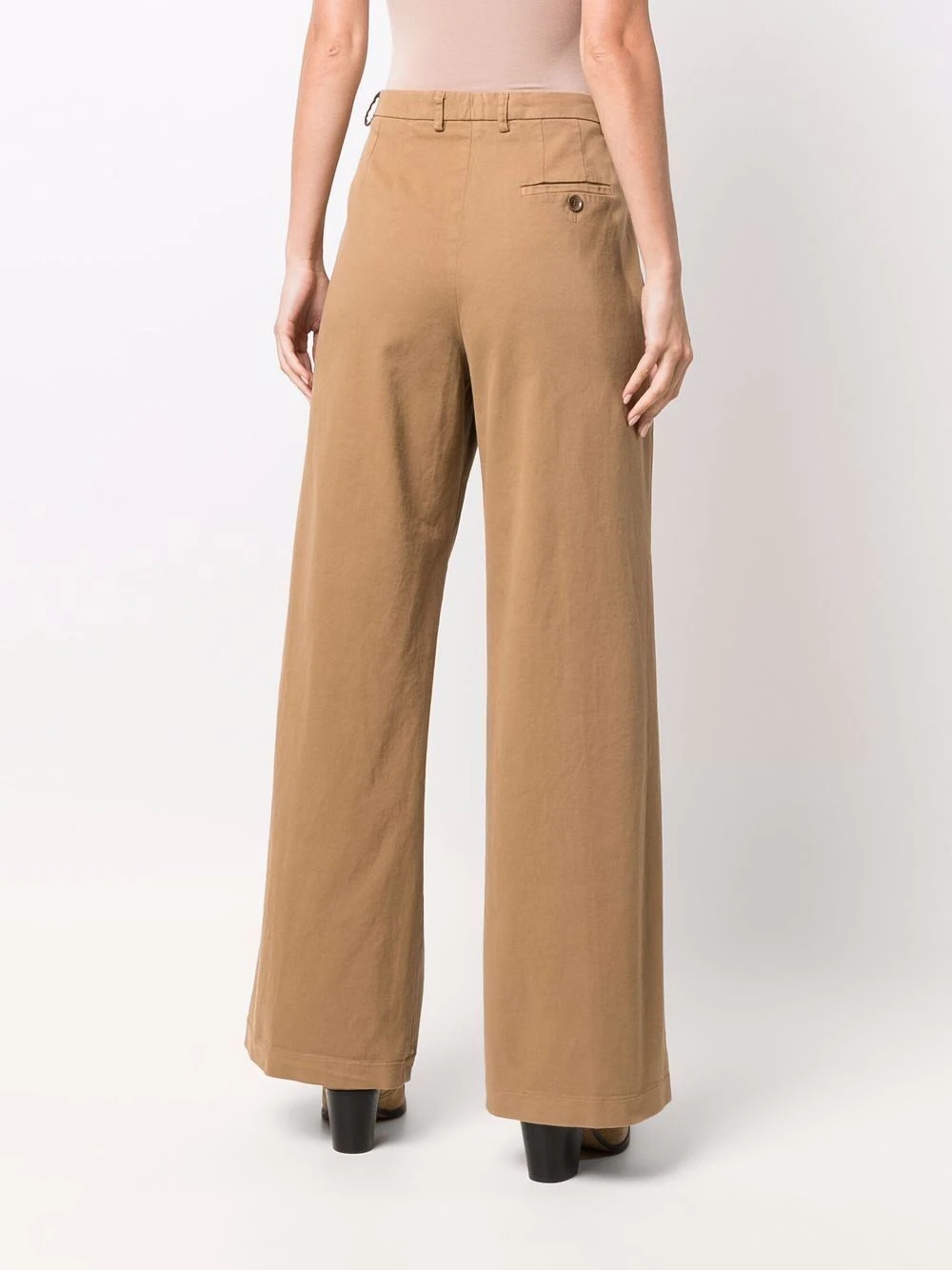 high-waisted wide-leg trousers - 5