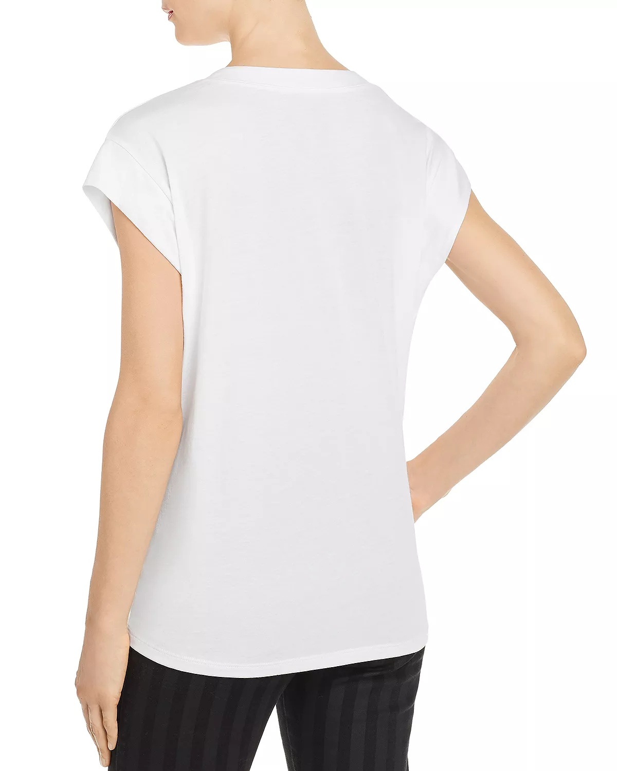 Le Mid Rise V-Neck Tee - 2