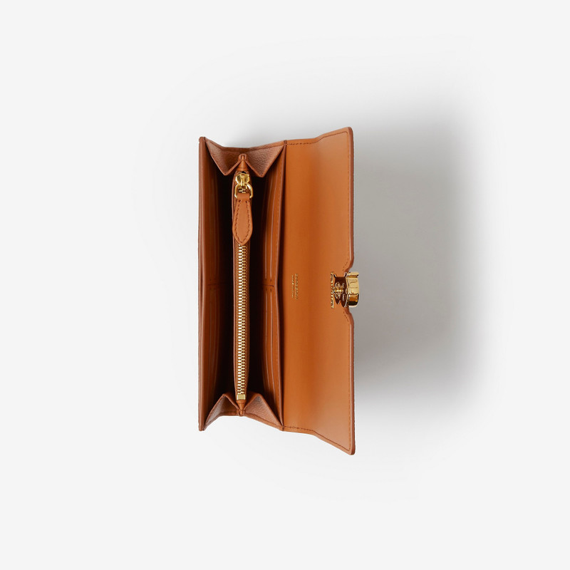 Burberry Monogram Motif Grainy Leather Continental Wallet outlook