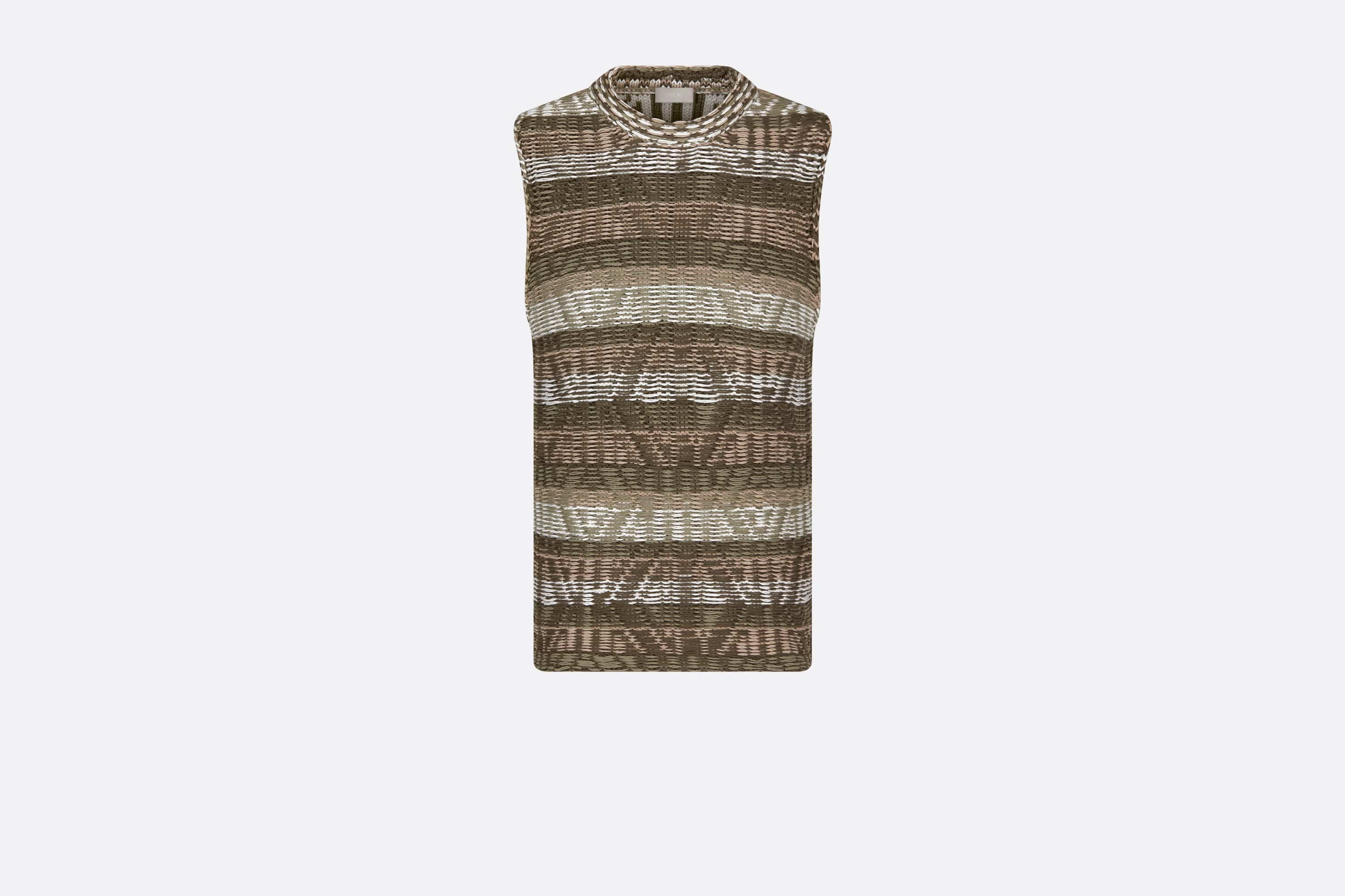 CD Diamond Sleeveless Sweater - 1